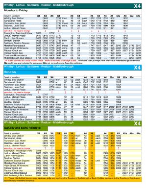 3 and 3A Bishop Cuthbert to South Fens,. . 93 bus timetable middlesbrough to scarborough